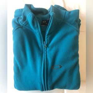 Oakley Zip-Up Teal Fleece